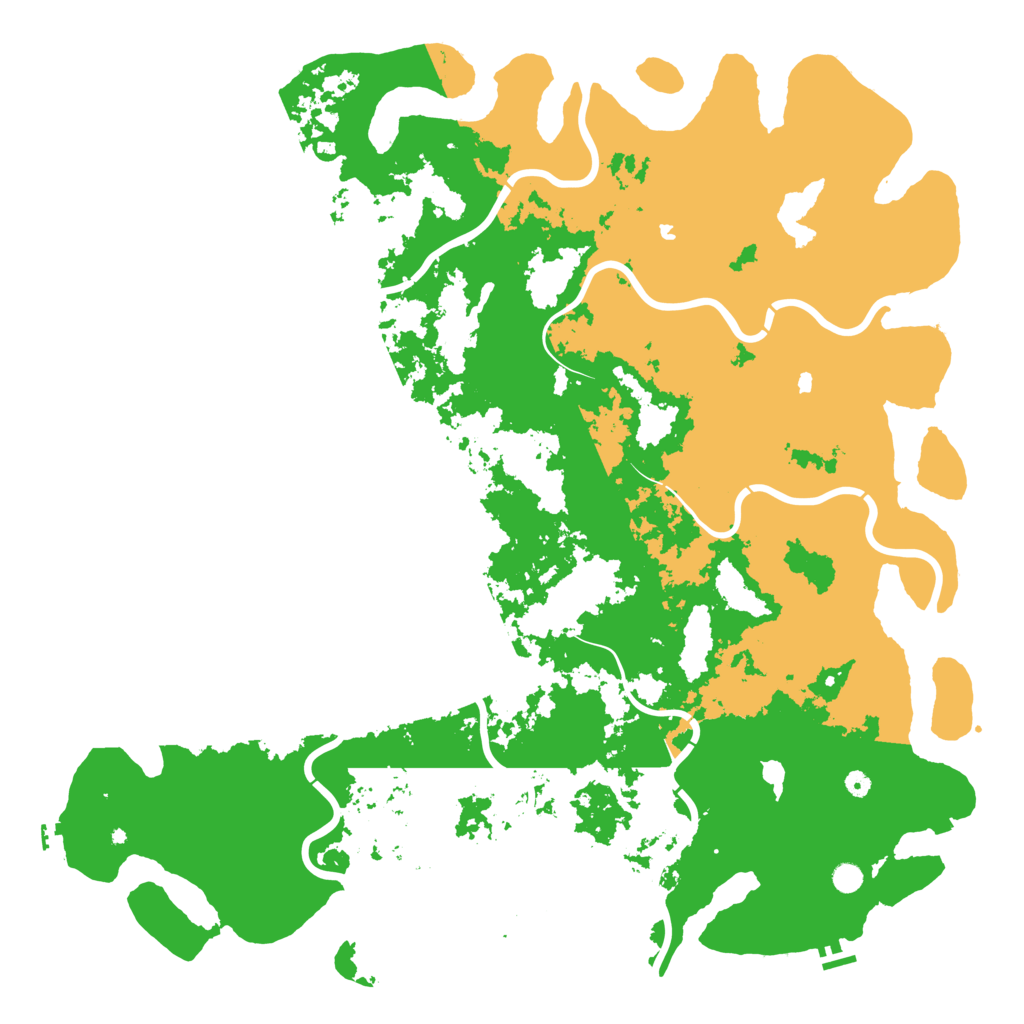 Biome Rust Map: Procedural Map, Size: 6000, Seed: 223447645