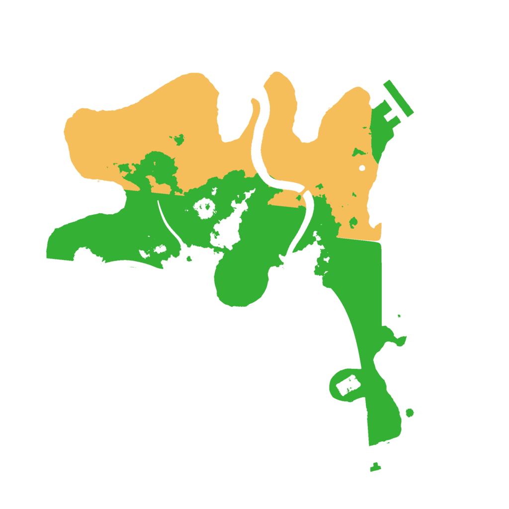 Biome Rust Map: Procedural Map, Size: 2500, Seed: 1356218880