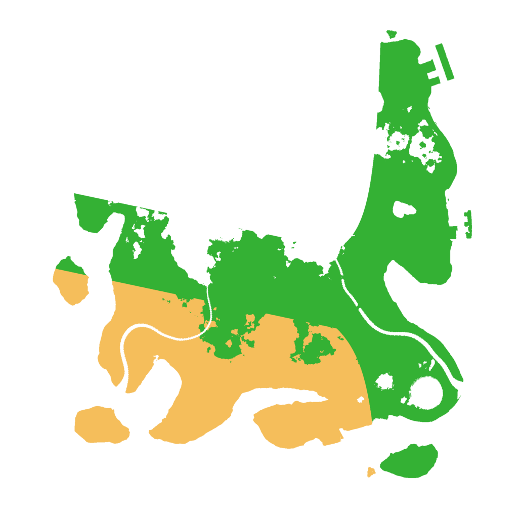 Biome Rust Map: Procedural Map, Size: 2800, Seed: 3030