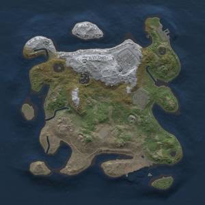 Thumbnail Rust Map: Procedural Map, Size: 2800, Seed: 3030, 11 Monuments