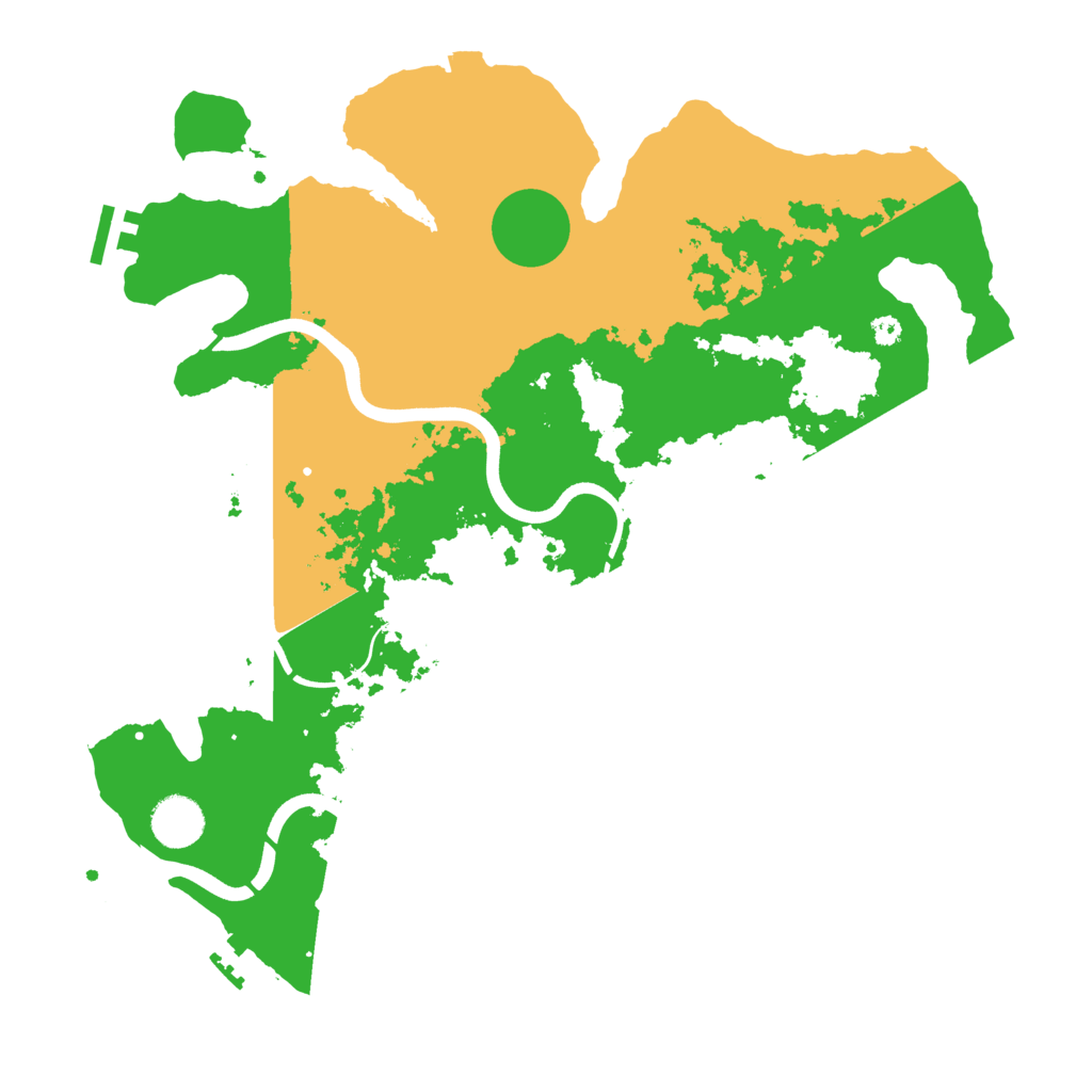 Biome Rust Map: Procedural Map, Size: 3700, Seed: 1483760965