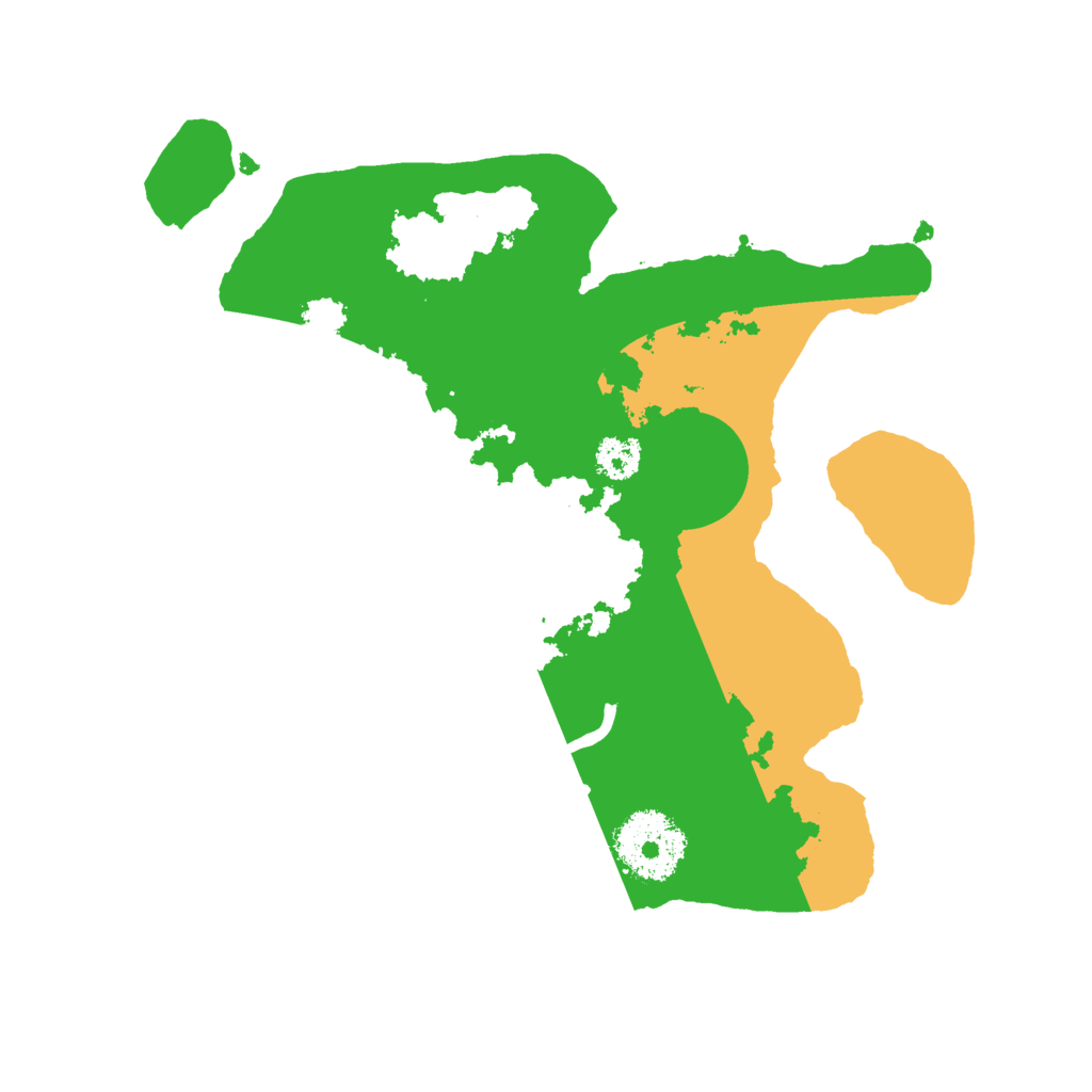 Biome Rust Map: Procedural Map, Size: 2500, Seed: 3671