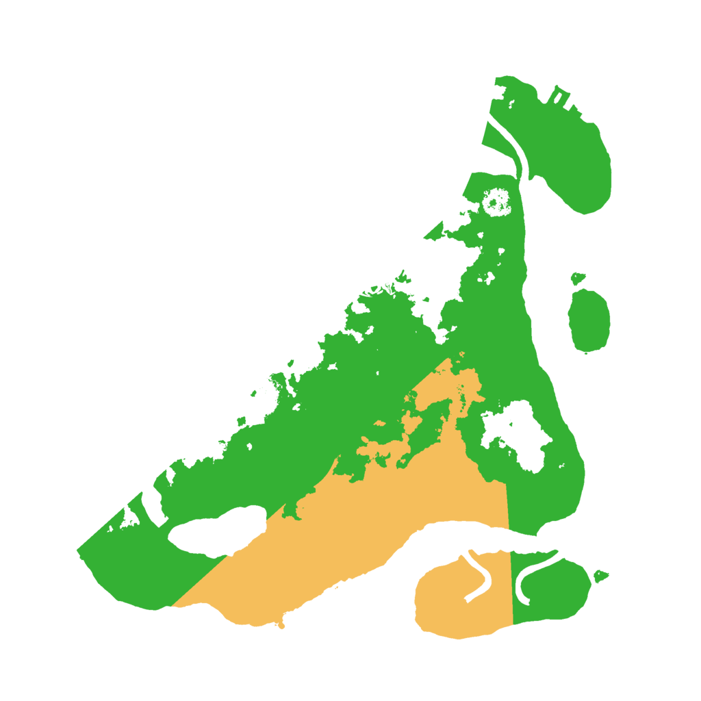 Biome Rust Map: Procedural Map, Size: 2500, Seed: 19419248