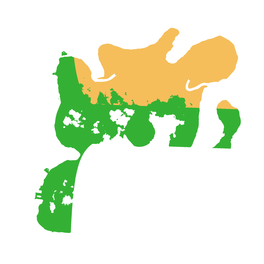 Biome Rust Map: Procedural Map, Size: 2500, Seed: 14981948