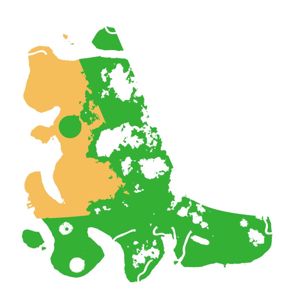 Biome Rust Map: Procedural Map, Size: 3500, Seed: 1582102653