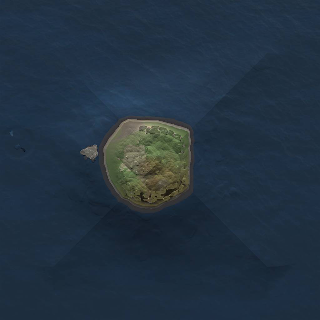 Rust Map: Procedural Map, Size: 1000, Seed: 11122211, 3 Monuments