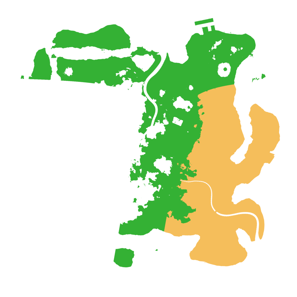 Biome Rust Map: Procedural Map, Size: 3200, Seed: 381339169