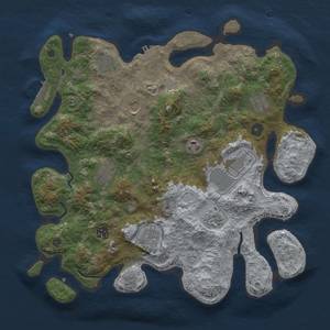 Thumbnail Rust Map: Procedural Map, Size: 3850, Seed: 135889, 19 Monuments