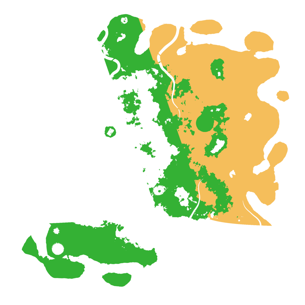 Biome Rust Map: Procedural Map, Size: 4550, Seed: 1888887777