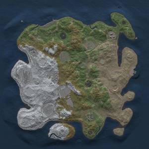 Thumbnail Rust Map: Procedural Map, Size: 3500, Seed: 512776761, 19 Monuments