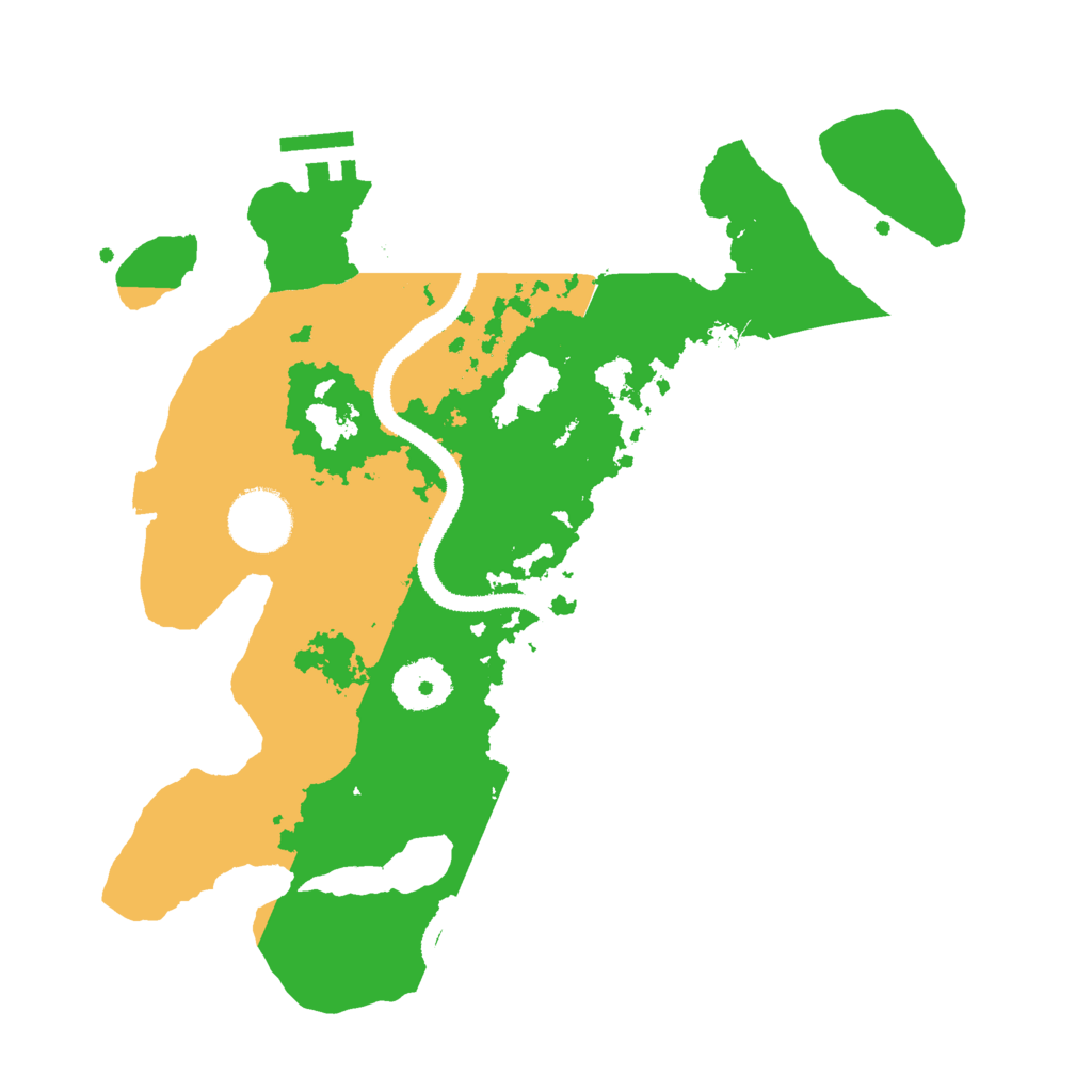 Biome Rust Map: Procedural Map, Size: 3000, Seed: 24437