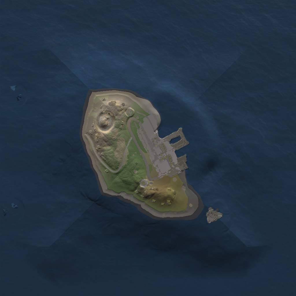 Rust Map: Procedural Map, Size: 1000, Seed: 1305558293, 4 Monuments