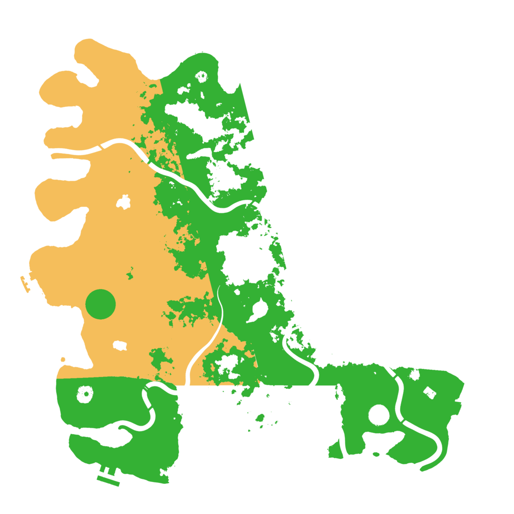Biome Rust Map: Procedural Map, Size: 4500, Seed: 12543
