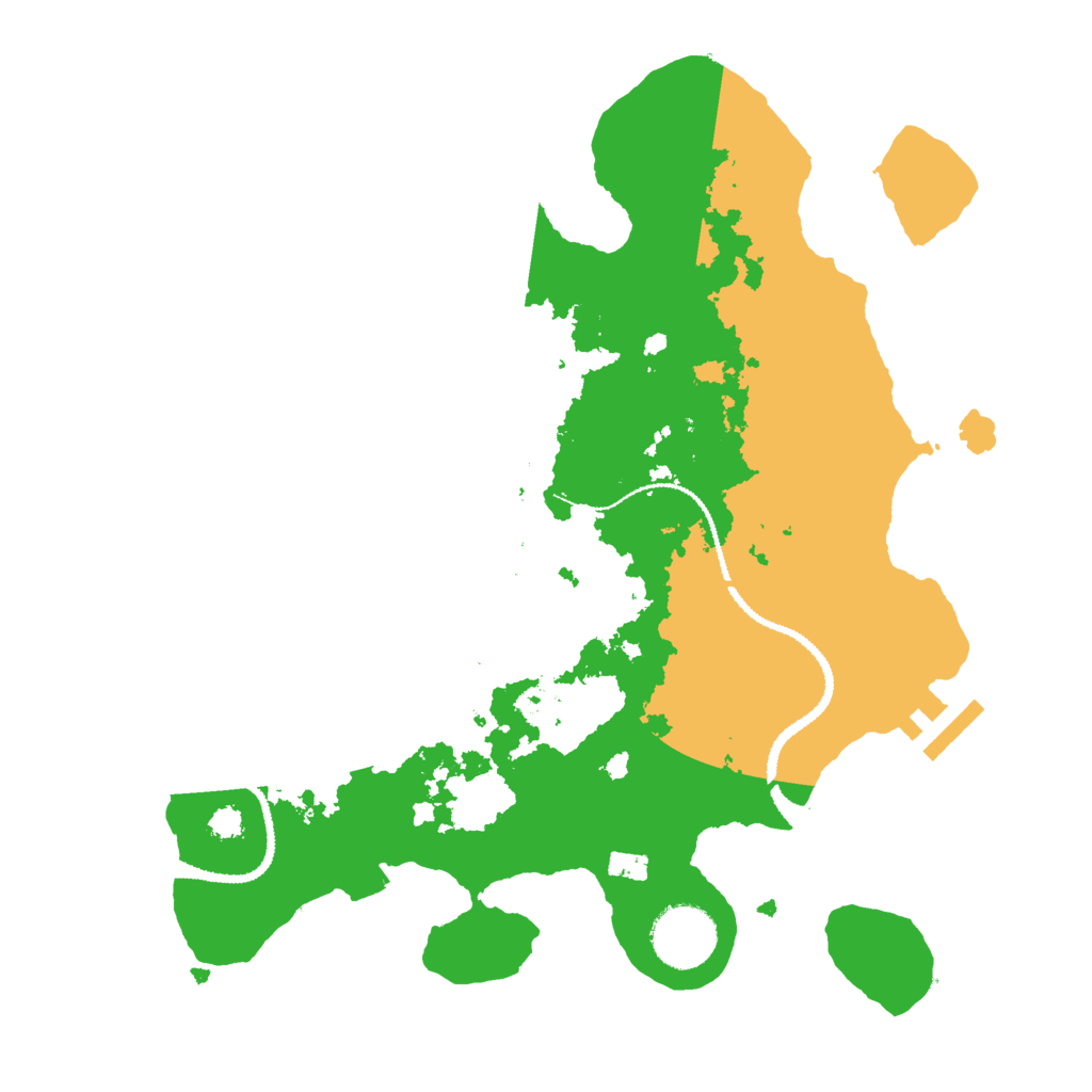 Biome Rust Map: Procedural Map, Size: 3000, Seed: 2126445187