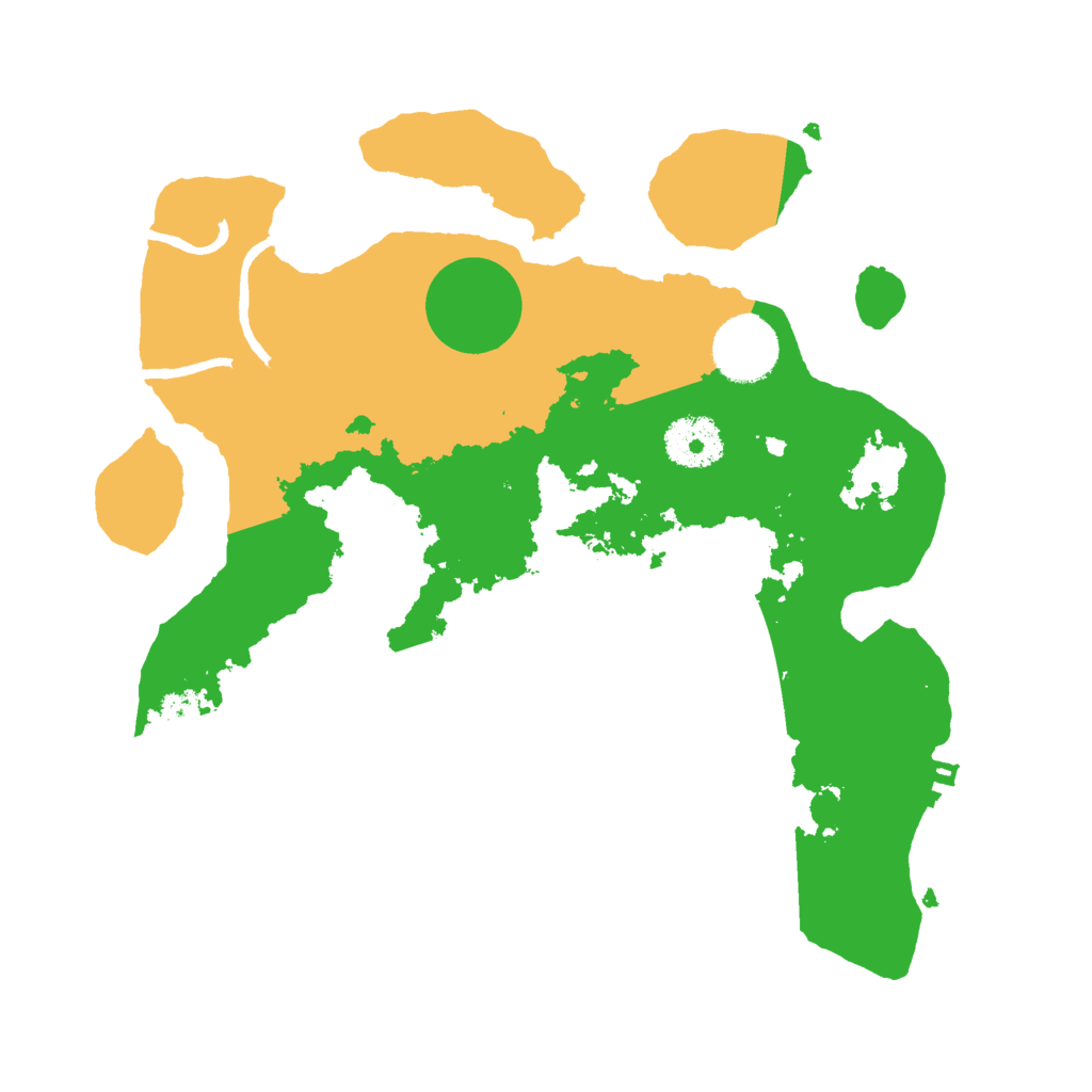 Biome Rust Map: Procedural Map, Size: 3000, Seed: 9645