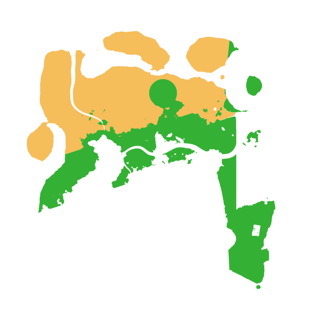 Biome Rust Map: Procedural Map, Size: 3000, Seed: 9645
