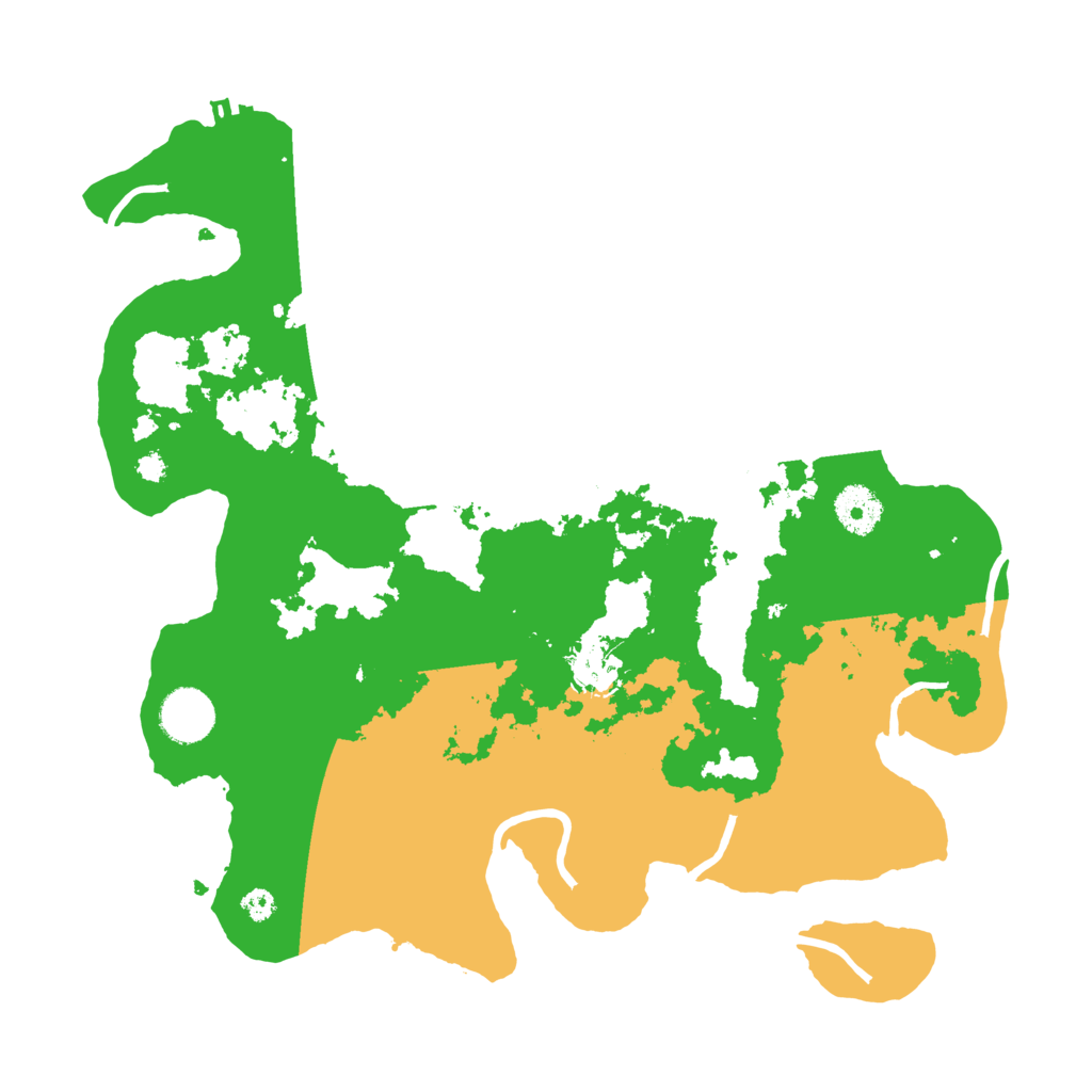 Biome Rust Map: Procedural Map, Size: 3500, Seed: 65732172