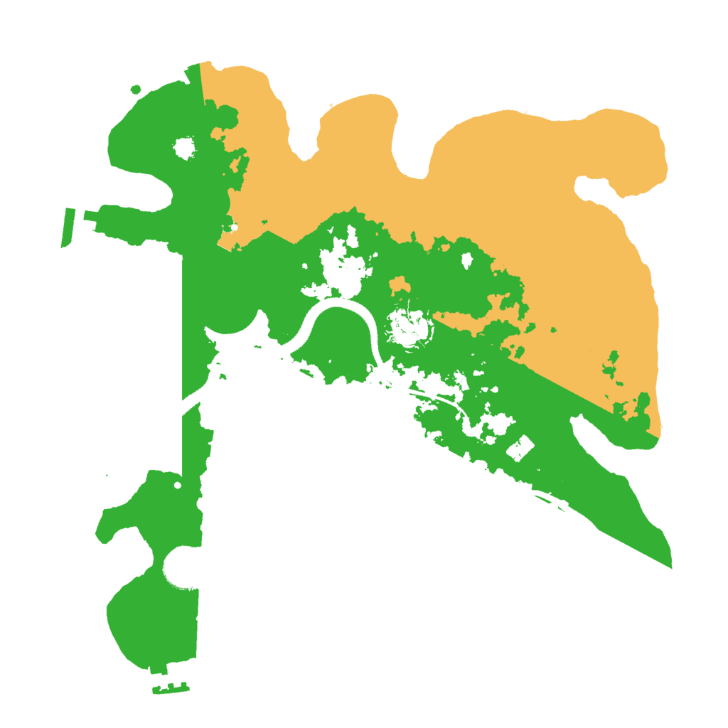 Biome Rust Map: Procedural Map, Size: 3000, Seed: 430691259