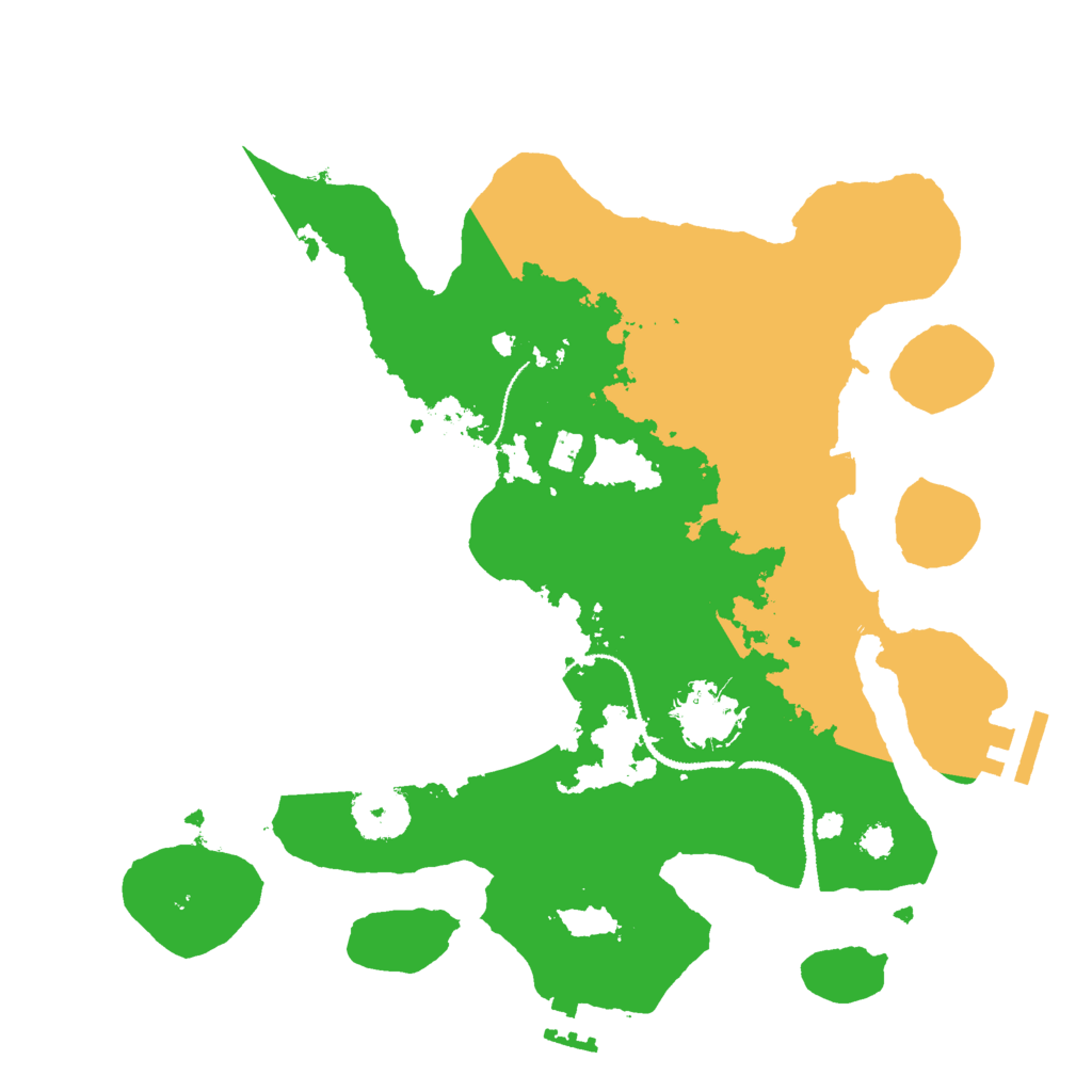 Biome Rust Map: Procedural Map, Size: 3000, Seed: 1283110172