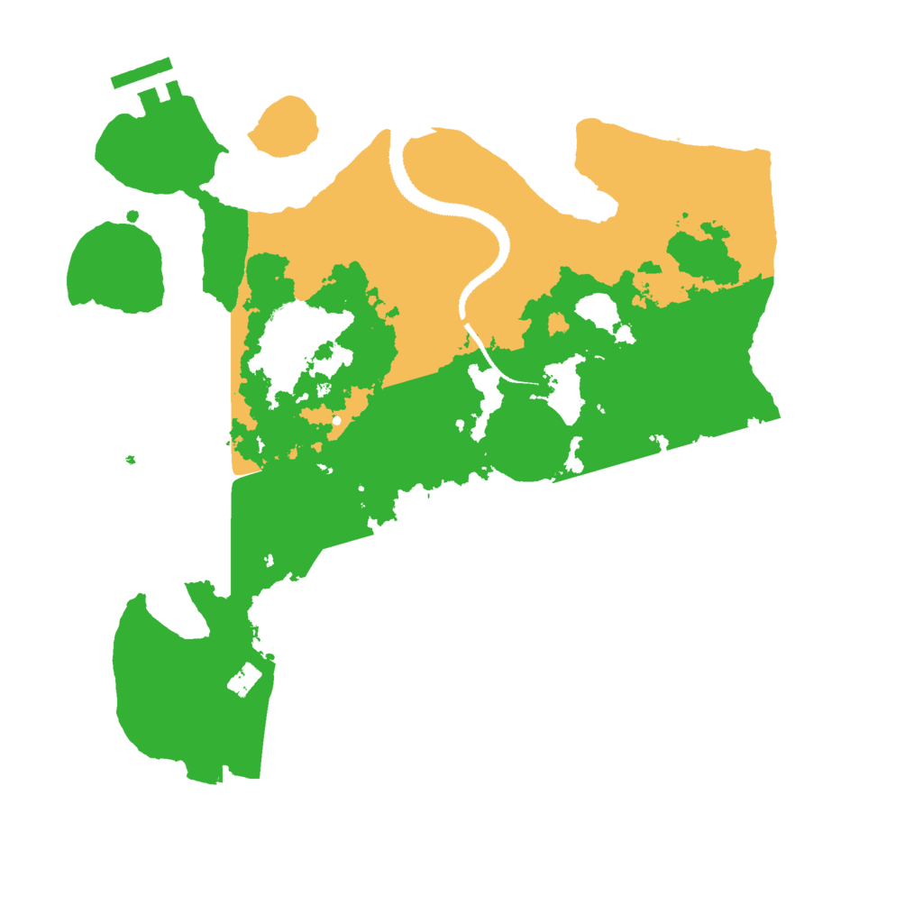 Biome Rust Map: Procedural Map, Size: 3000, Seed: 565915925