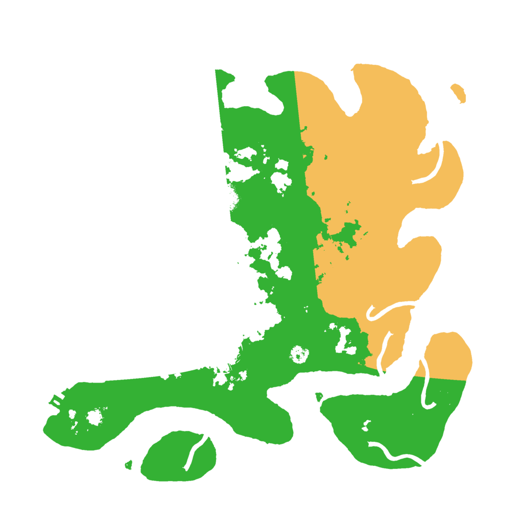 Biome Rust Map: Procedural Map, Size: 3000, Seed: 58535494