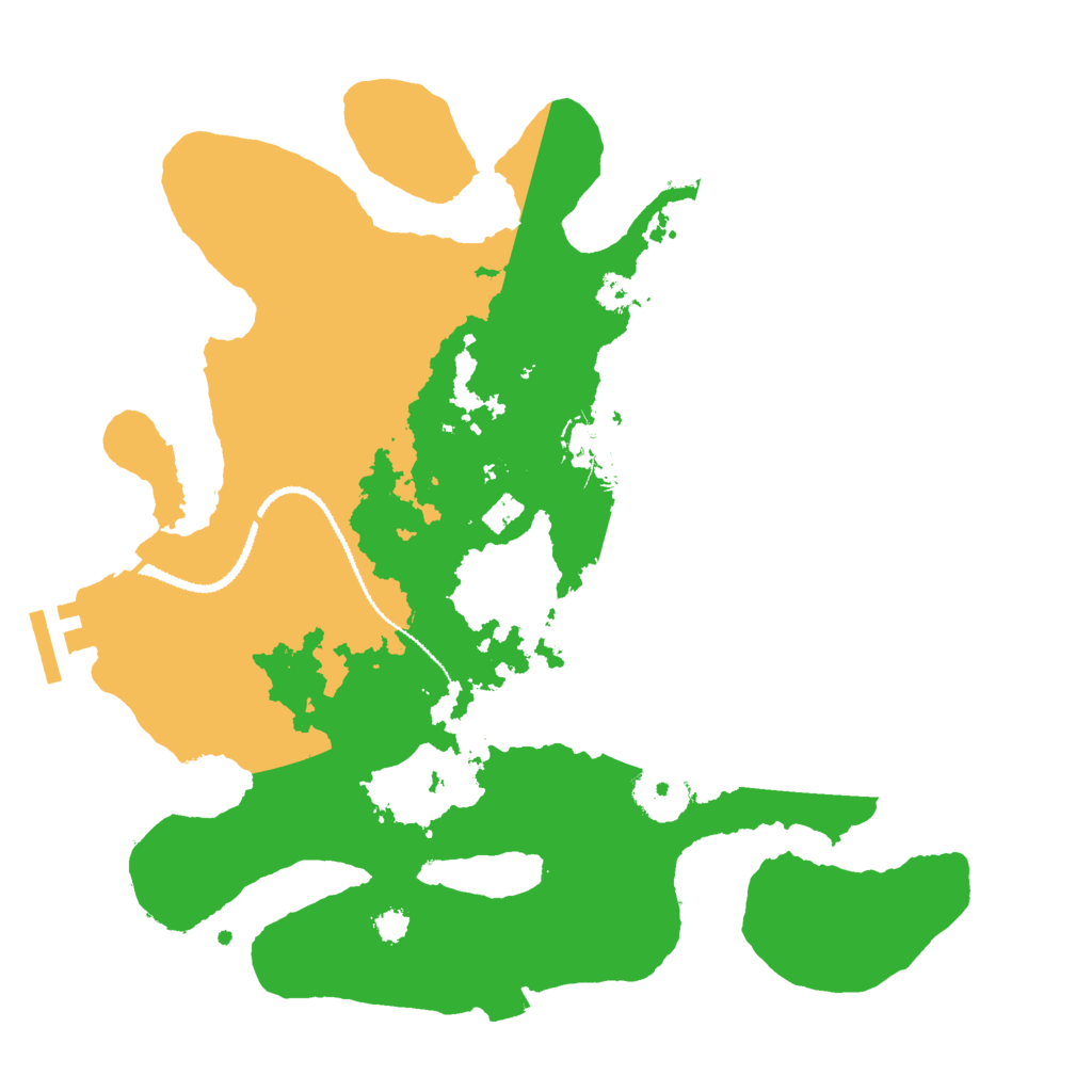Biome Rust Map: Procedural Map, Size: 3000, Seed: 3208657