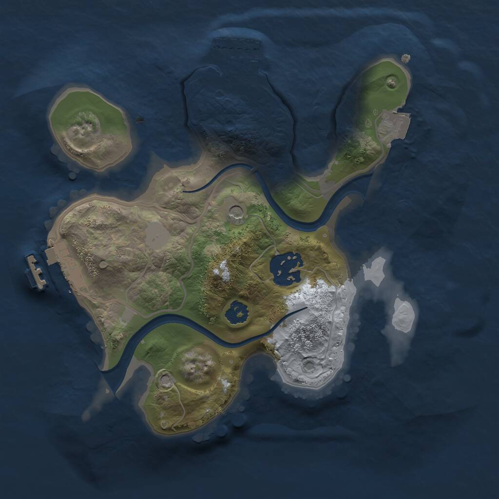 Rust Map: Procedural Map, Size: 2200, Seed: 69420, 5 Monuments