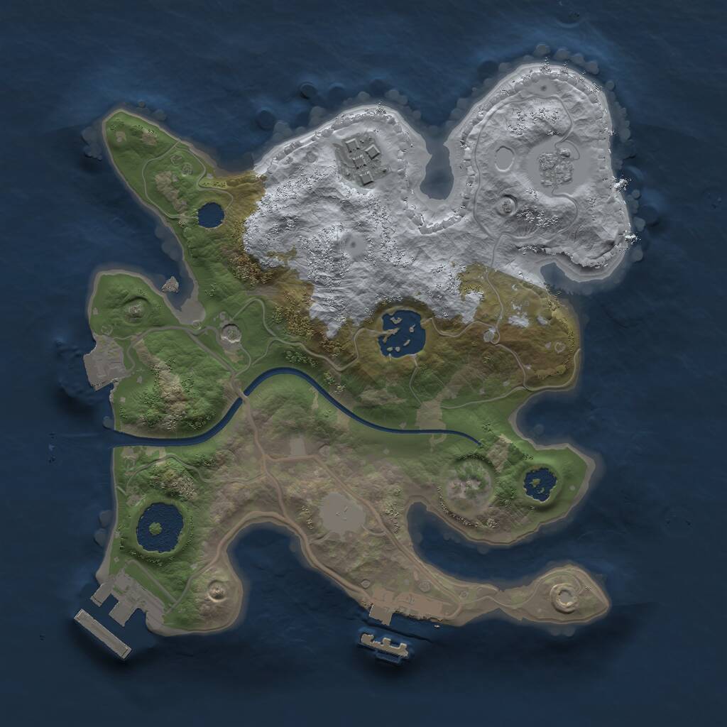 Rust Map: Procedural Map, Size: 2269, Seed: 69, 7 Monuments