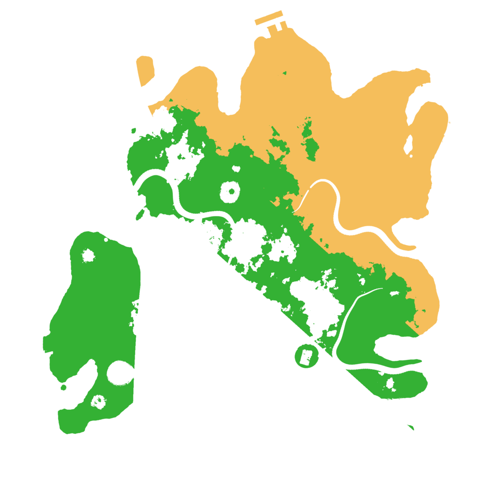 Biome Rust Map: Procedural Map, Size: 3500, Seed: 1667373538