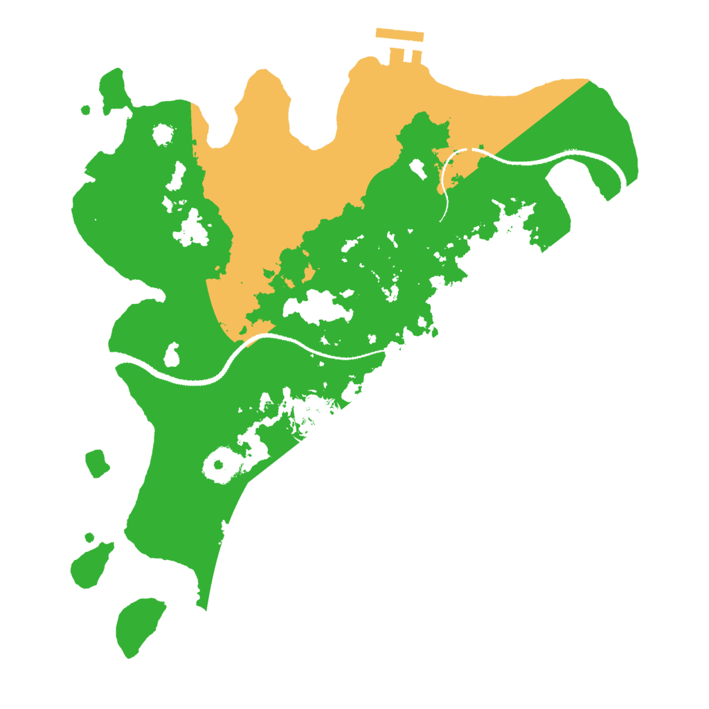 Biome Rust Map: Procedural Map, Size: 3000, Seed: 90978582