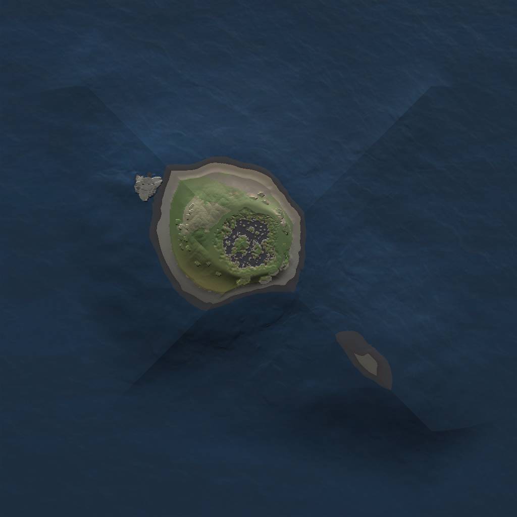 Rust Map: Procedural Map, Size: 1000, Seed: 1240441128, 3 Monuments