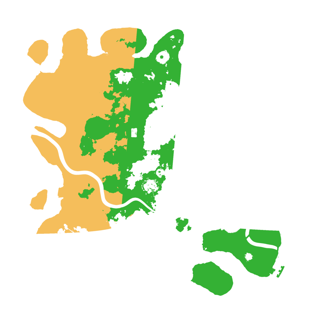 Biome Rust Map: Procedural Map, Size: 3700, Seed: 6489