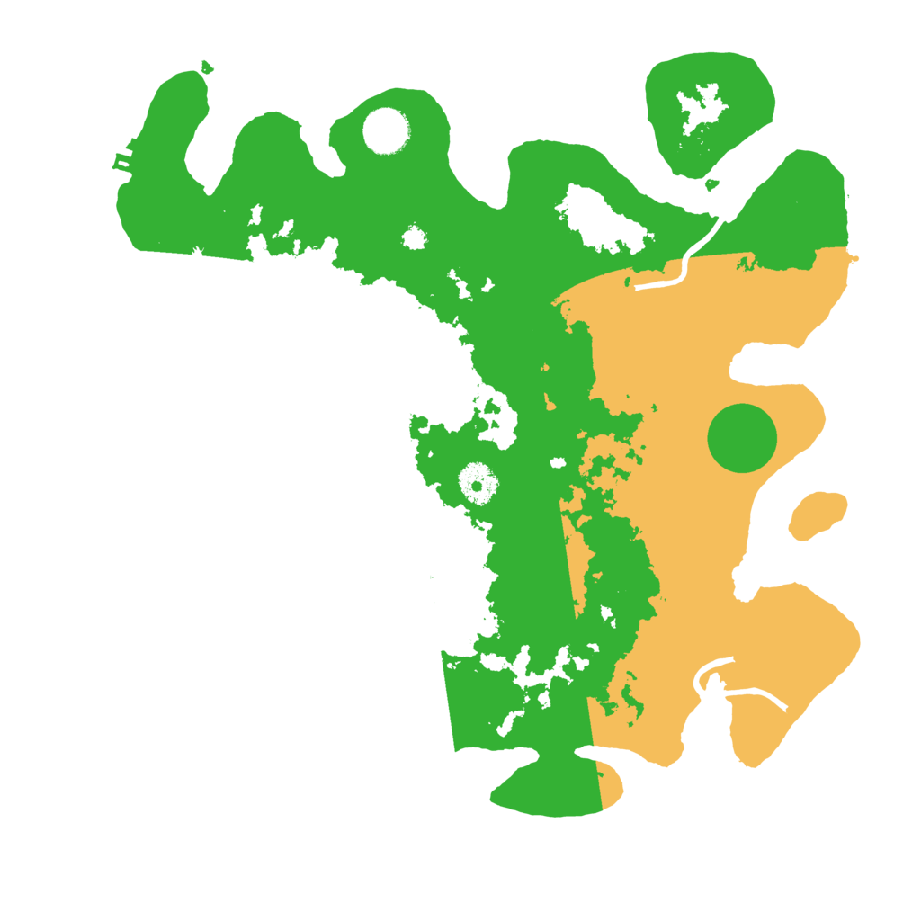 Biome Rust Map: Procedural Map, Size: 3500, Seed: 695250