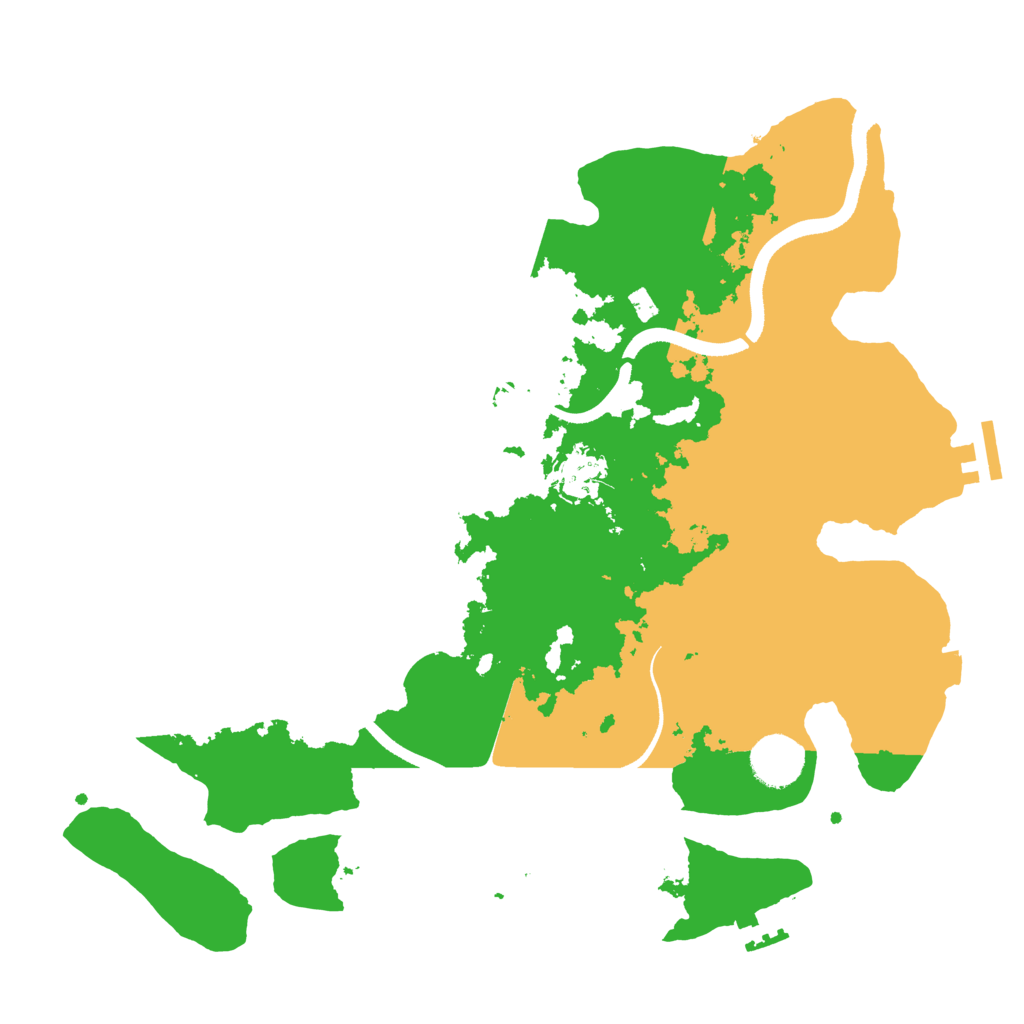 Biome Rust Map: Procedural Map, Size: 3500, Seed: 1667144308