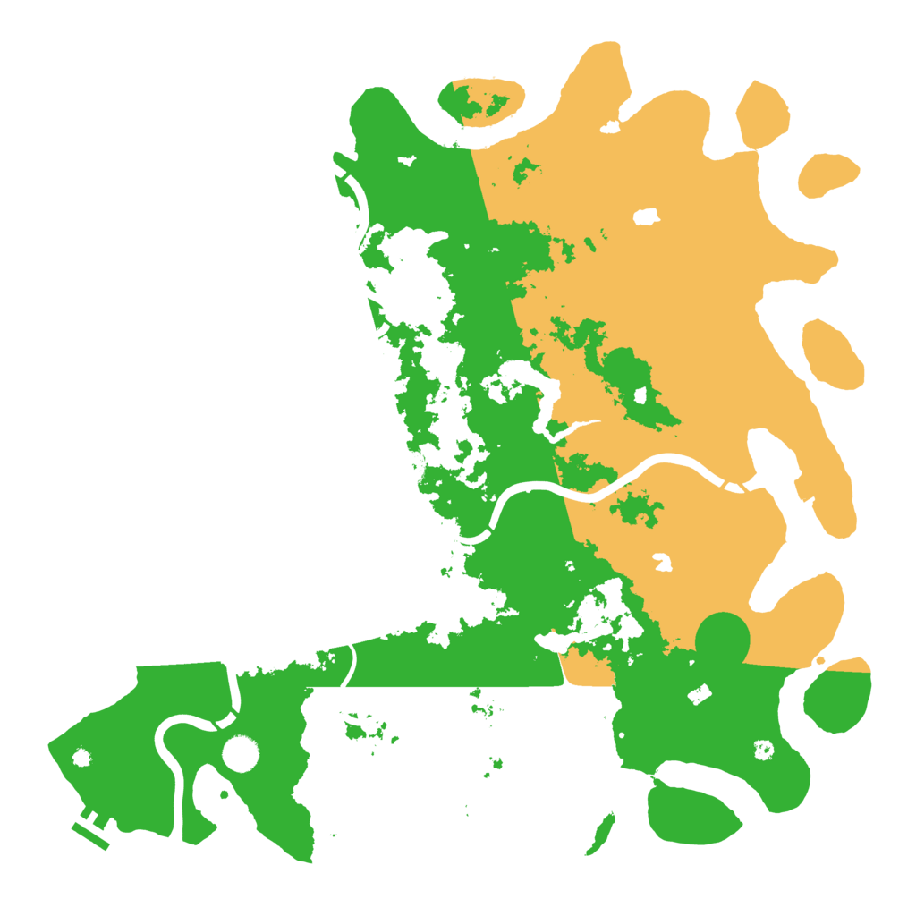 Biome Rust Map: Procedural Map, Size: 4500, Seed: 2091924885