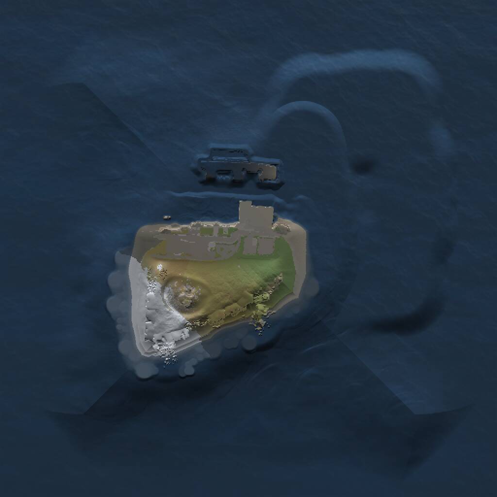 Rust Map: Procedural Map, Size: 1000, Seed: 294310, 2 Monuments