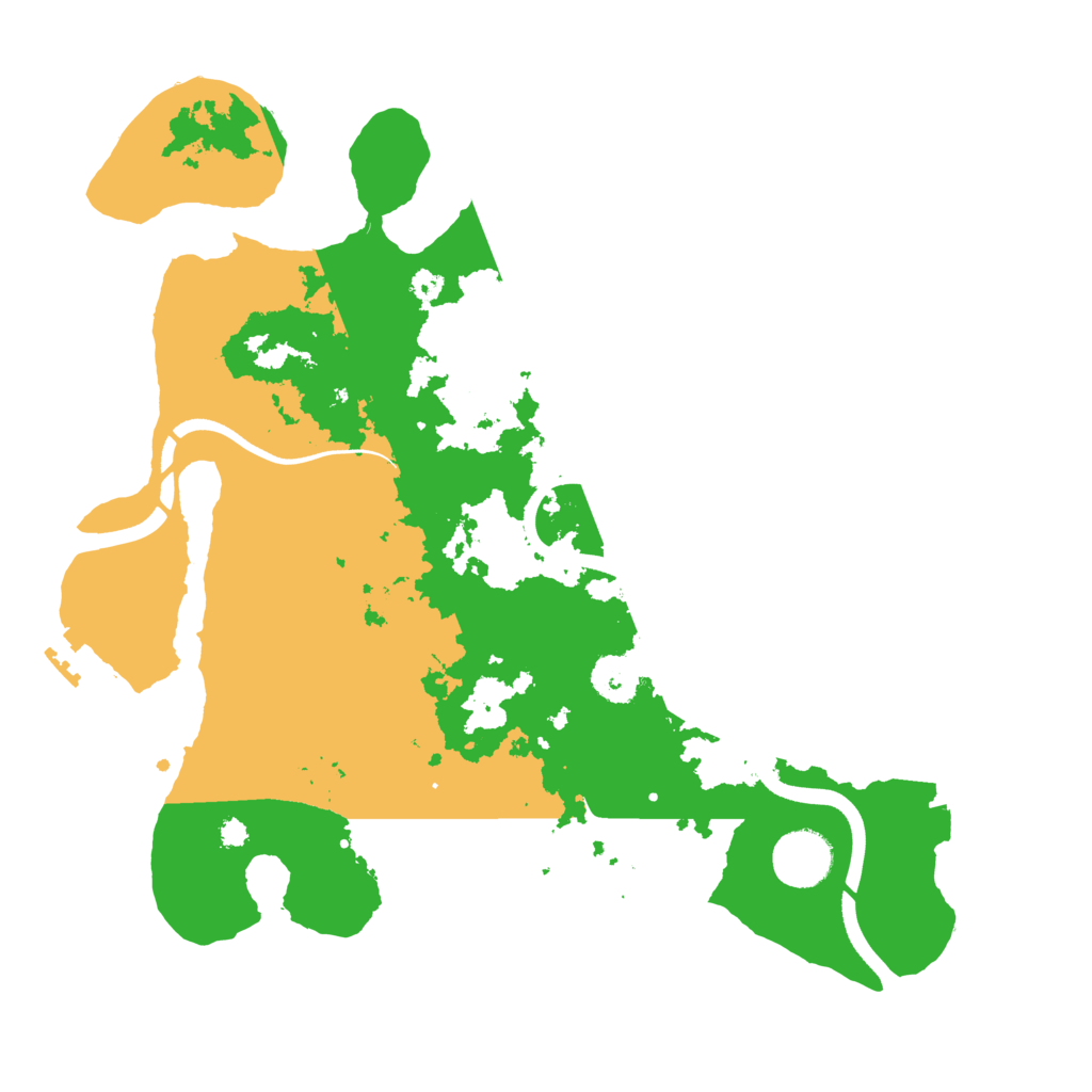 Biome Rust Map: Procedural Map, Size: 3500, Seed: 72193529