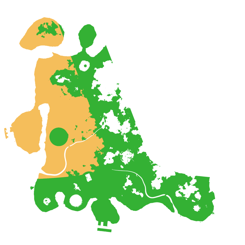 Biome Rust Map: Procedural Map, Size: 3500, Seed: 72193529