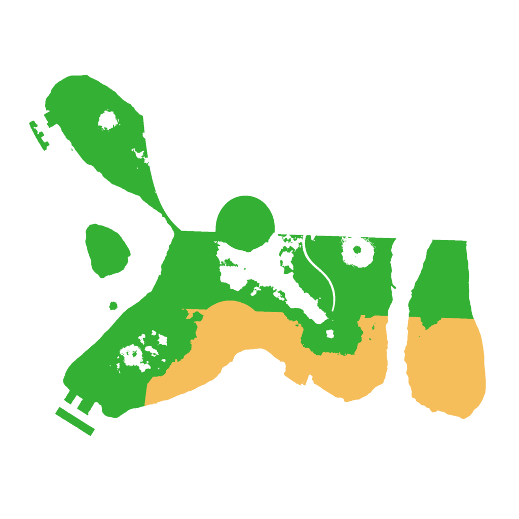 Biome Rust Map: Procedural Map, Size: 2500, Seed: 1007