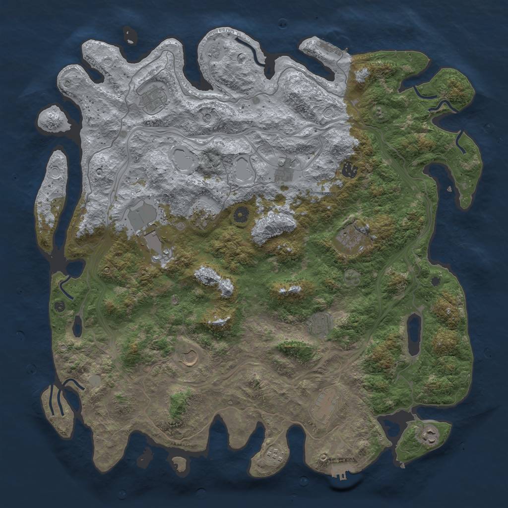 Rust Map: Procedural Map, Size: 4750, Seed: 20220907, 20 Monuments