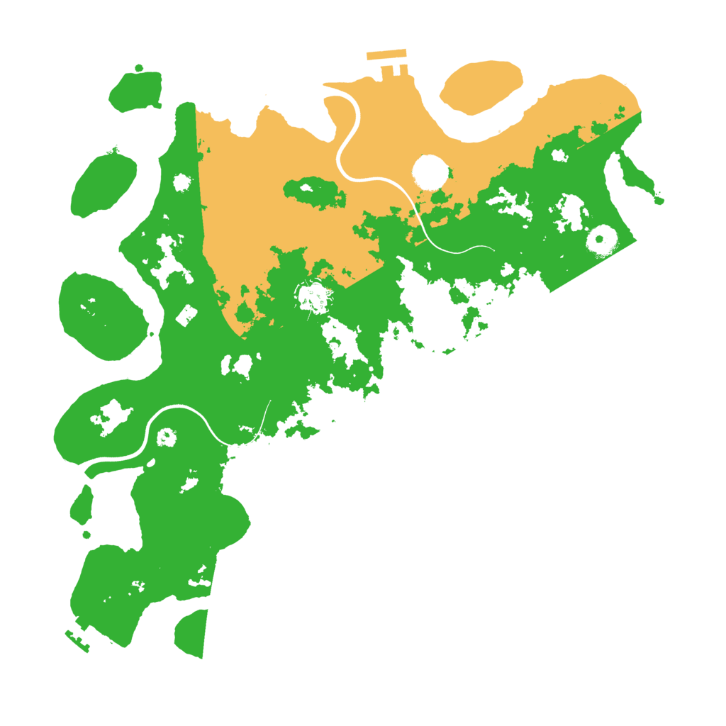 Biome Rust Map: Procedural Map, Size: 3700, Seed: 304649349