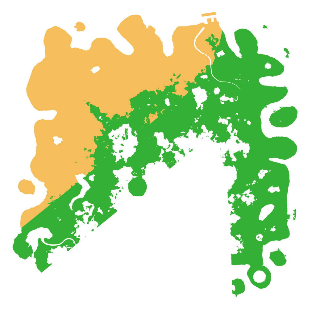 Biome Rust Map: Procedural Map, Size: 4500, Seed: 572464332
