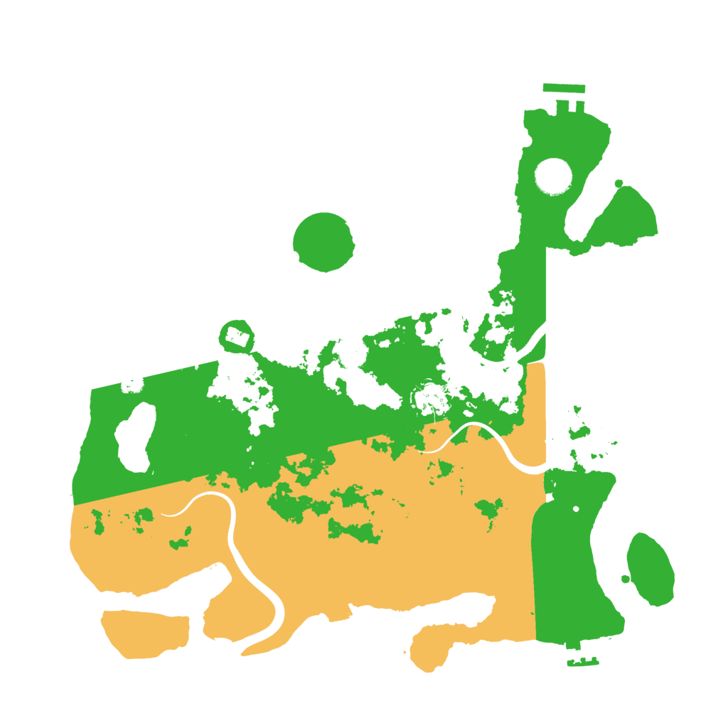 Biome Rust Map: Procedural Map, Size: 3500, Seed: 1372110644