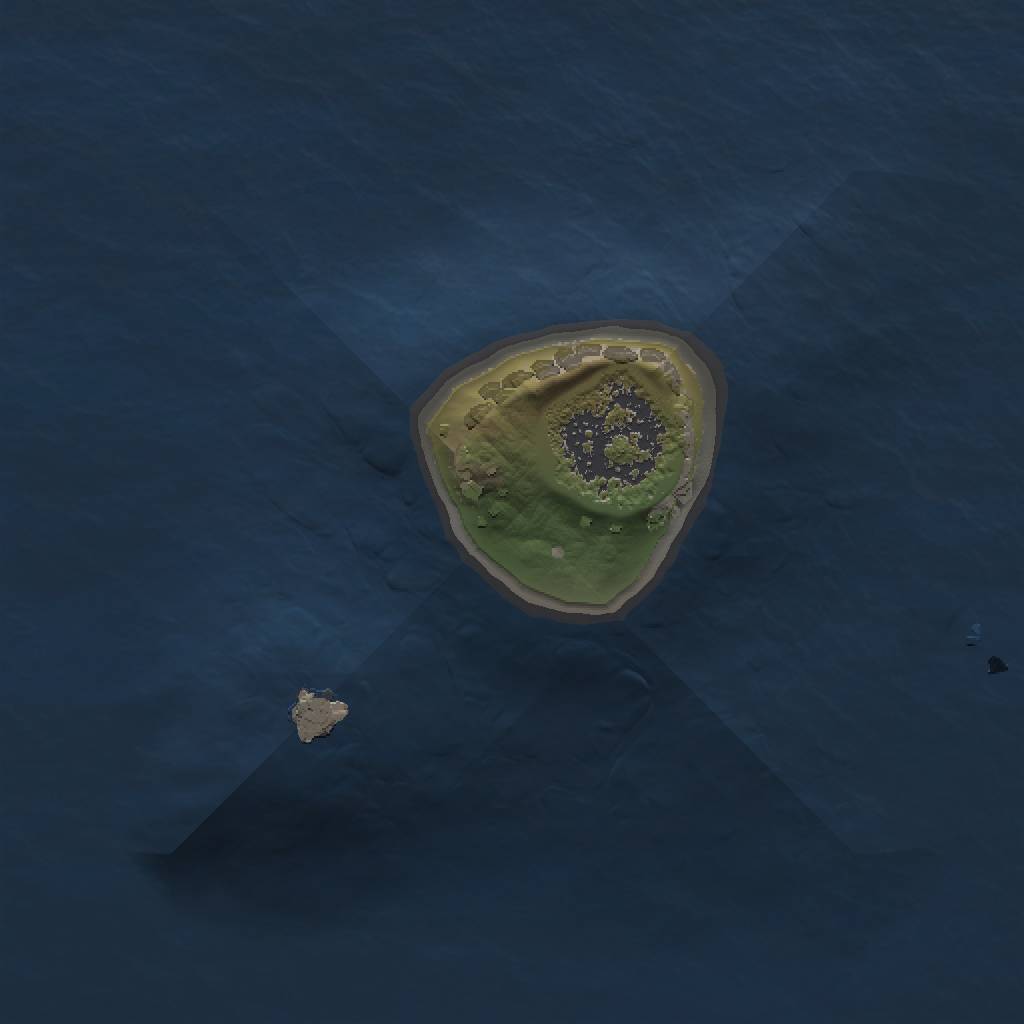 Rust Map: Procedural Map, Size: 1000, Seed: 1266947286, 3 Monuments