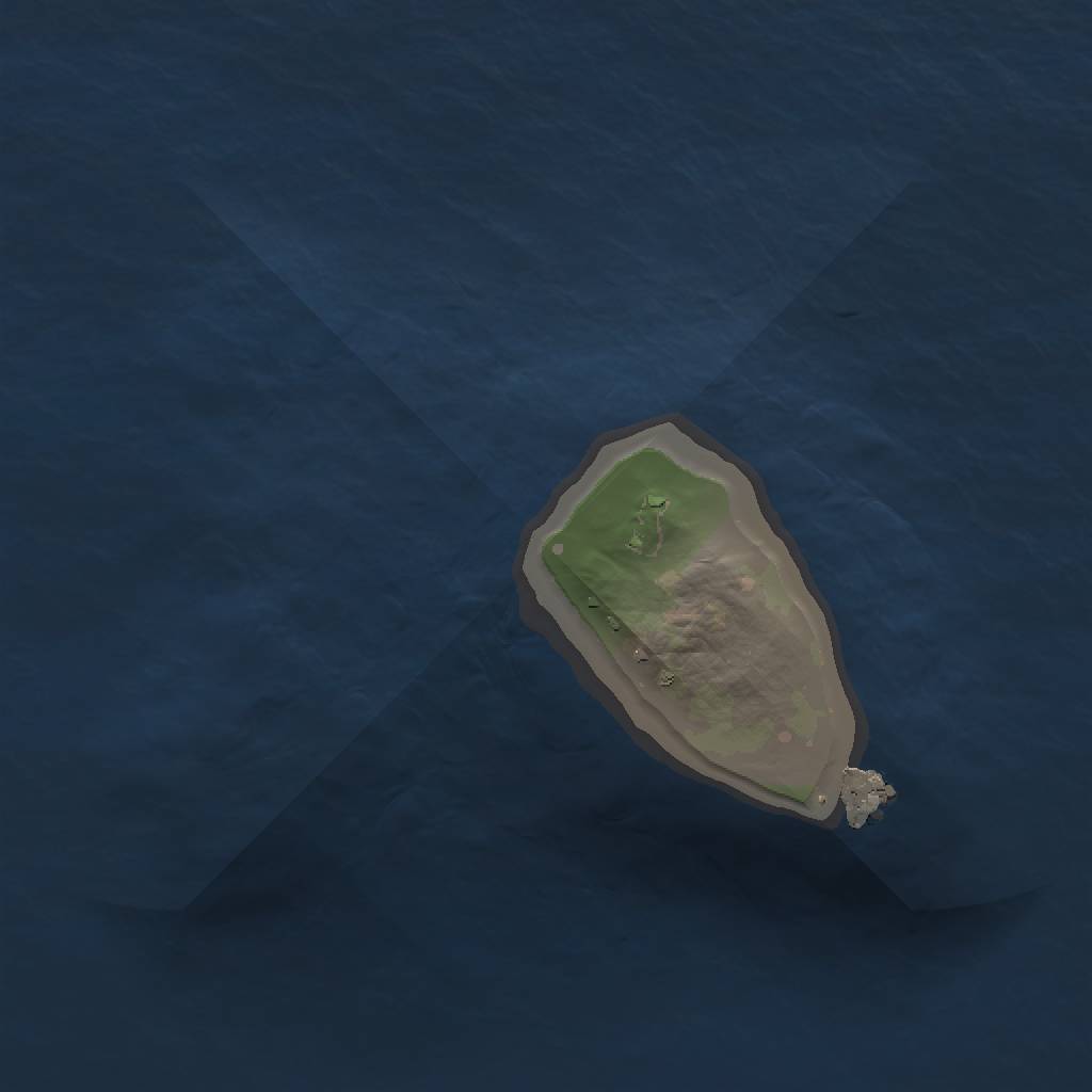 Rust Map: Procedural Map, Size: 1000, Seed: 428233976, 3 Monuments