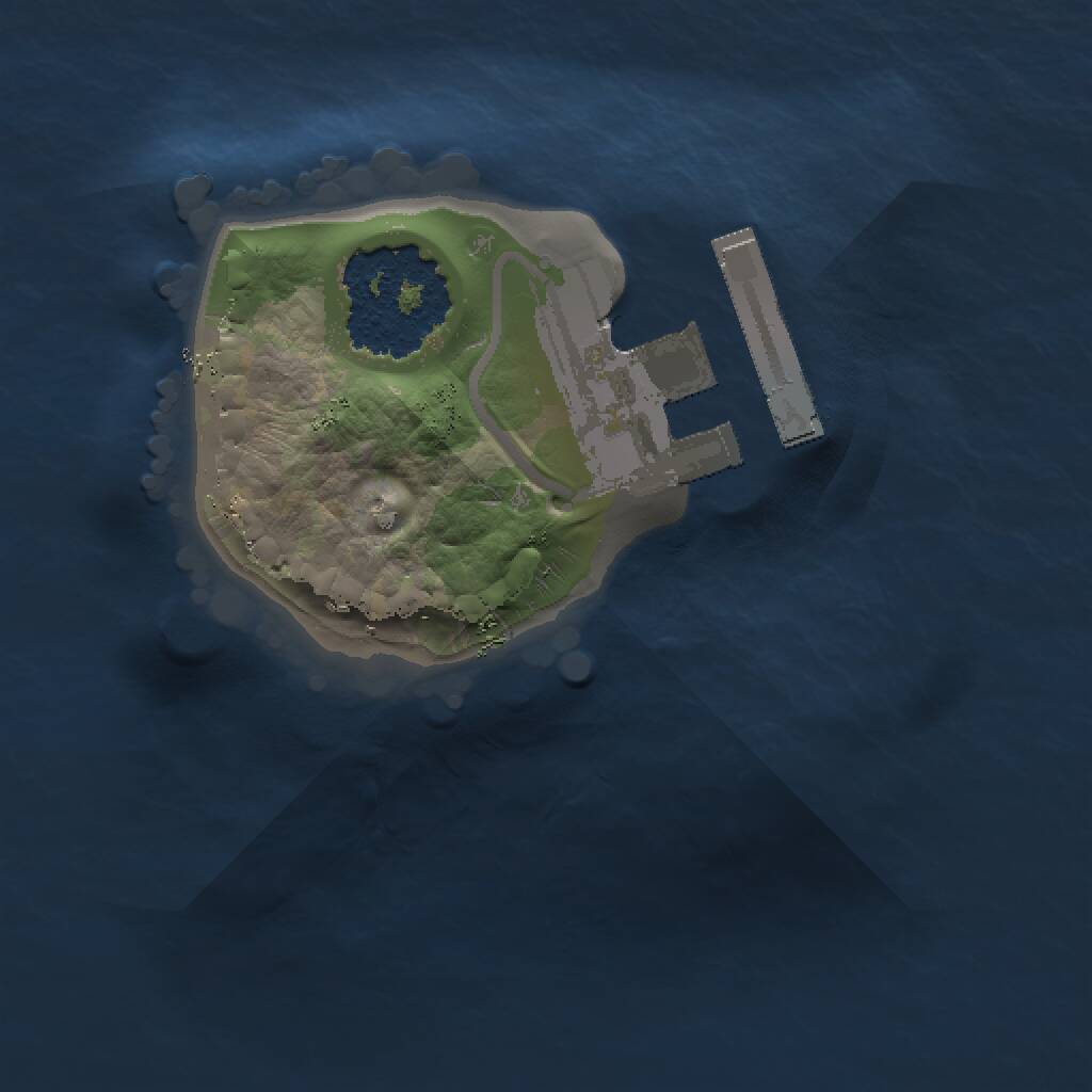 Rust Map: Procedural Map, Size: 1000, Seed: 1709143768, 2 Monuments