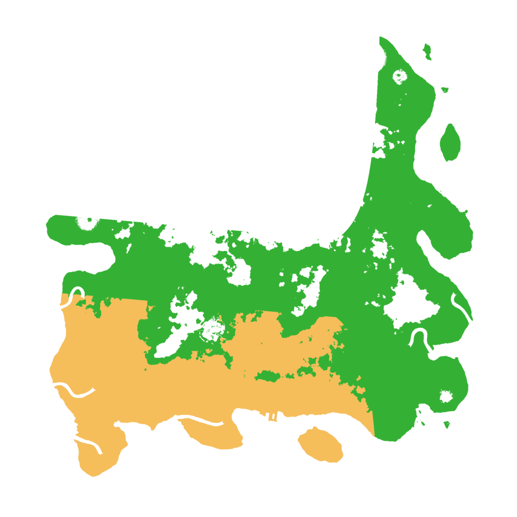 Biome Rust Map: Procedural Map, Size: 3800, Seed: 4845