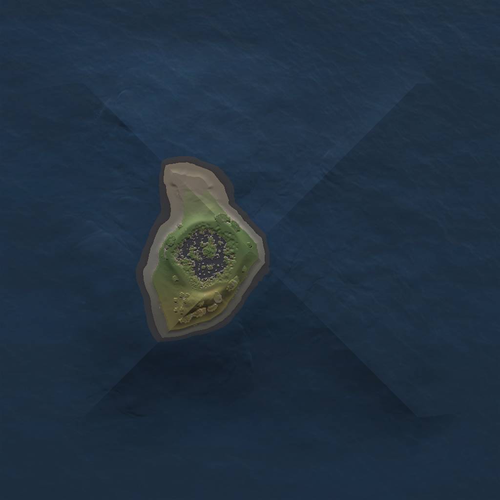 Rust Map: Procedural Map, Size: 1000, Seed: 352801574, 3 Monuments