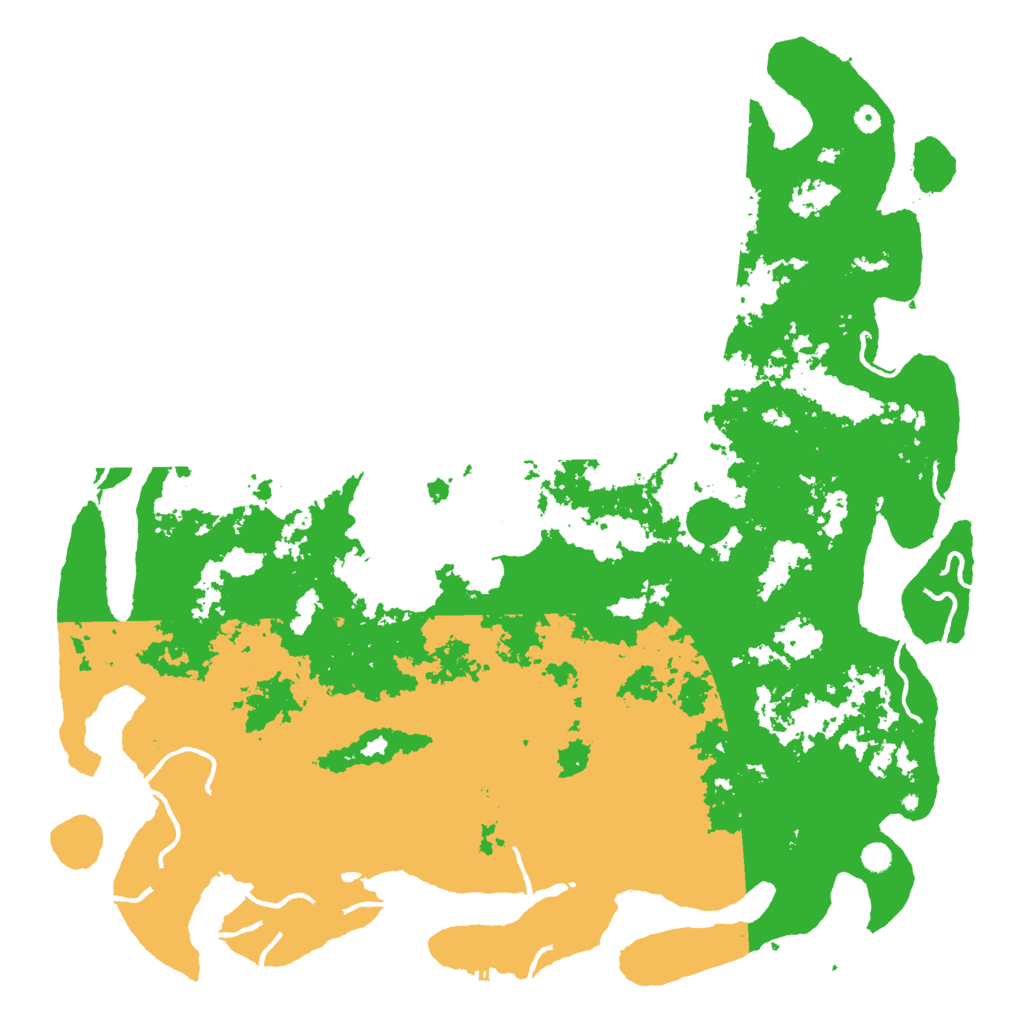 Biome Rust Map: Procedural Map, Size: 6000, Seed: 26842