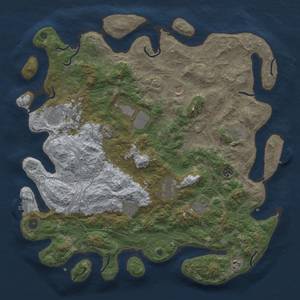 Thumbnail Rust Map: Procedural Map, Size: 4550, Seed: 1888888888, 19 Monuments